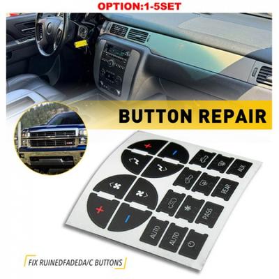 A/C Climate Control Dash Button Repair Decal For GMC Buick Chevrolet Tahoe Yukon