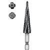 HSS Co M35 Kobalt Stufenbohrer für Edelstahl Eisen 3-13mm Sechskant Schaft Bohren-B61B