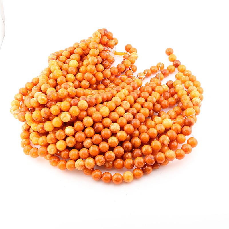 Natural Stone Crystal Beads: Round Beads for Jewelry - Colored Necklaces, Bracelets, Pendants DIY Accessories