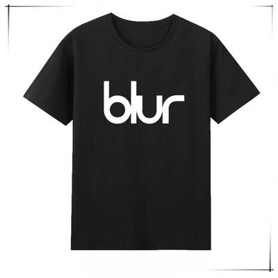 2025 New Blur Blemish Band Rock T-Shirt Nirp  Guns N 'Roses   Oasis Letter Short Sleeve Heavy  High Quality Tee