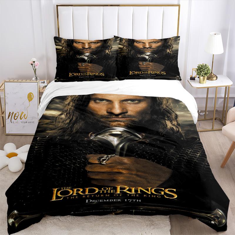 Aragorn'S Return Ringbearer Print 3Pcs Bedding Setduvet Cover With 2 Bedropillowcase Home Birthday Gift