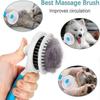 Grooming Brush - Self Cleaning Slicker Brushes For Dogs Cats Pet Grooming Brush Tool