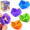 KLT Fidget Sensory Toys for Kids: Quiet Silicone Sensory Flip Cube with Textures - Calming Toys for Autism Kids Stress Reduce - ADHD Fidget Toys