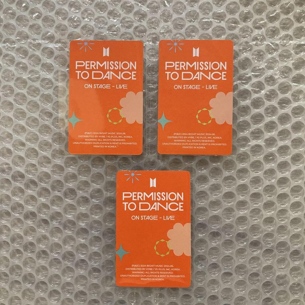 [USED] BTS PTD CONTACT Unplayed Jimin Taehyung RM No missing