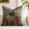 Zebra Dressed Up Portrait Cushion Cover Eco Linen Pillow Case DoubleSided Print Breathable Durable Zipper Home Decor Gift