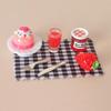 Dollhouse Miniature Breakfast Set: Bread, Jam, Snacks & Tableware for OB11 Photography