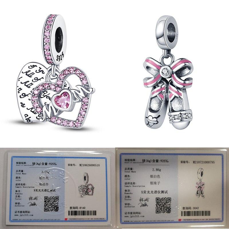 Plata Charms Of Ley 925 Original Fits Original Fashion Bracelet 925 Sterling Silver Women Pendant Jewelry  Sale Charms Beads