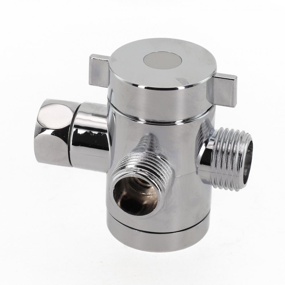 Shower Head Adjustable Valve T-Adapter Tap 1/2\" 3-Way