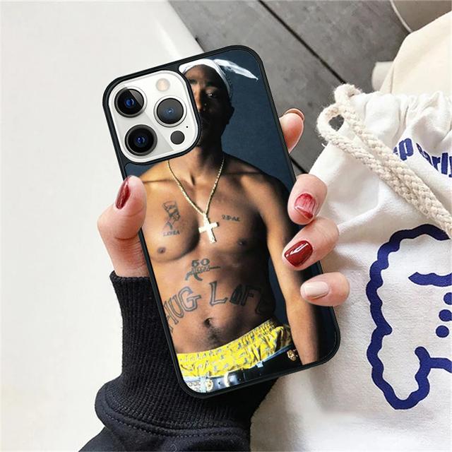 2Pac Tupac Shakur Hip Hop Rapper Handyhülle Abdeckung Für iPhone 17 Air 15 16 14 13 12 Pro Max 11 Pro Max Plus Hülle