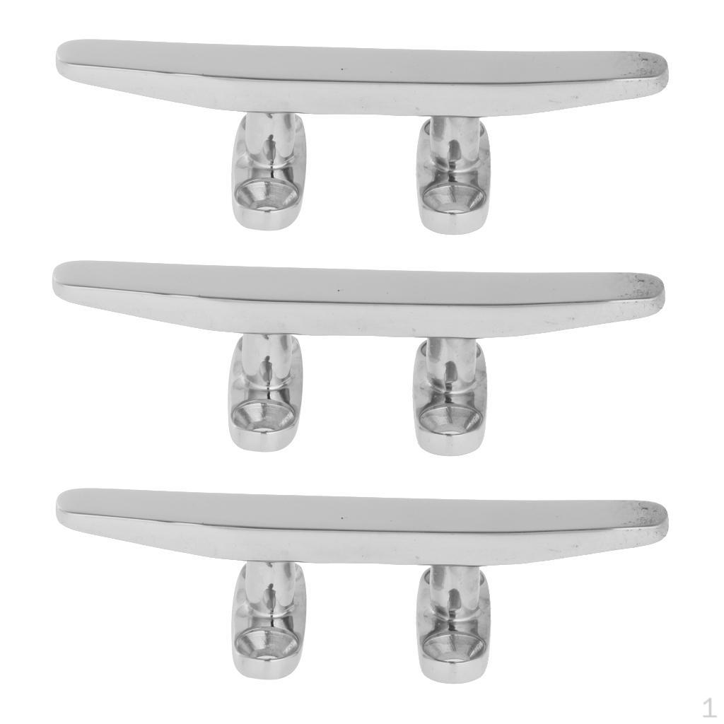 

3 316 Stainless Steel Heavy Duty Hollow Base Boat Cleat 4