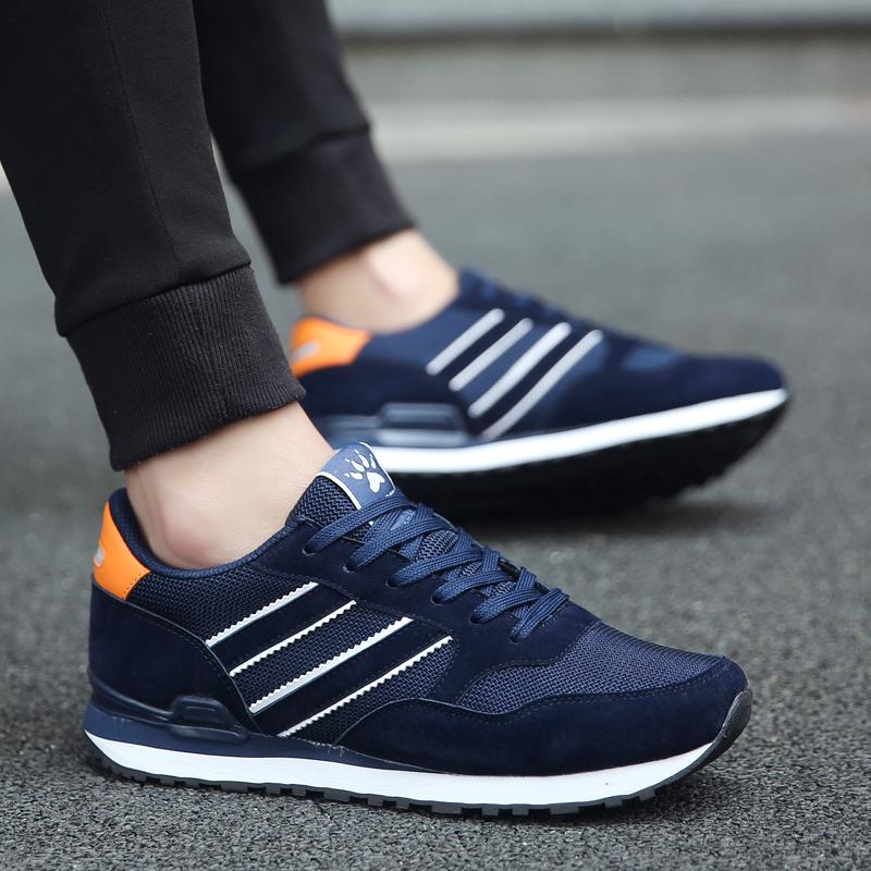 Men's Casual Running Comfort Sports Mesh Breathable Lace Up Platform Hiking Large-sized Fashion Jogging Shoes Tenis Para Hombre