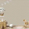 Wallpaper Argyle Diamonds Coral and Sea for Living Room and Bedroom 50x1000