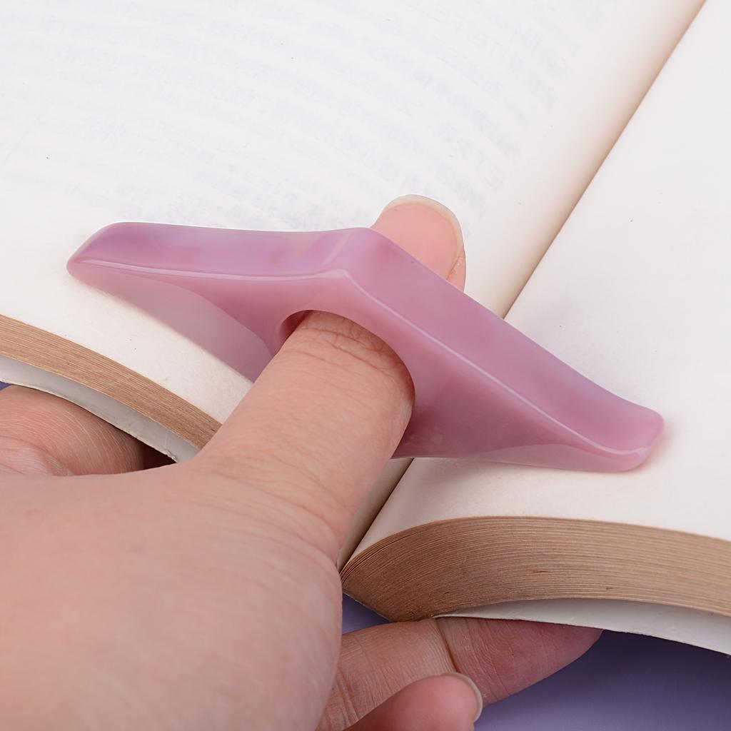 1PC Creative Resin Thumb Book Stand Reading Aid & Expander, Reduces Eye Fatigue - Durable Bookmark for Students and Readers