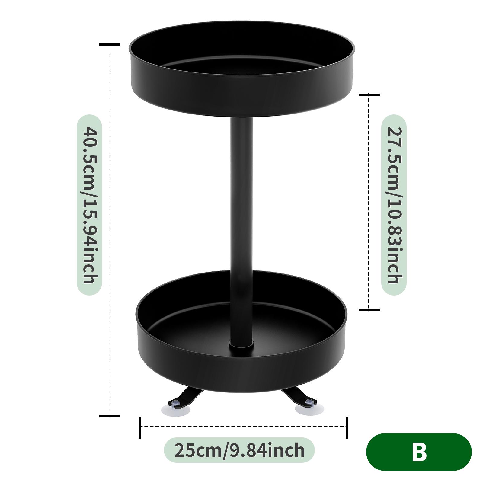 

Two-Layer Rotating Spice Rack 2-tier