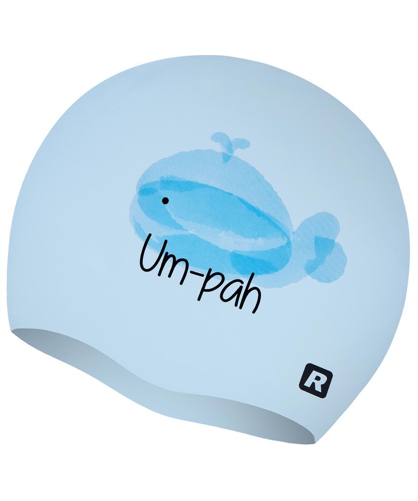 Laelliseupocheu [Oruc800 Sbu] Whale Silicone Swim Cap Sky Blue