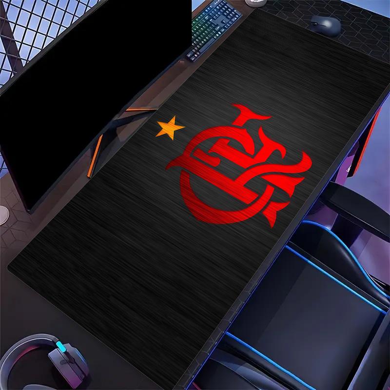 Flamengo Print  Cushion Non-slip Laptop Tablet Big Mousepad XXL Mat Mini PC Playmat With Lock edge