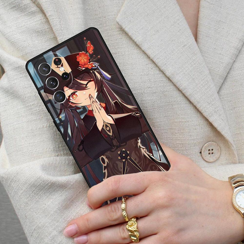 Genshin Impact Hu Tao HuTao Cell Phone Case for Samsung Galaxy S26 Ultra S25 S24 S23 S22 S21 S20 Note10 Cover
