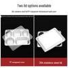 304 Stainless Steel Divided Lunch Tray with Lid