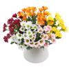 Silk Petal Artificial Outdoor Sunset Mums Flowers 21 Heads Simulated Flower  for All Season