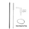 Elecqueen Spring Loaded Bottle Filler,Stainelss Steel Tip Bottling Wand with 3/8'' Tubing, Homebrew Large Traffic Beer Transfer