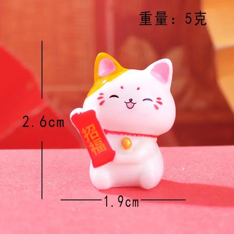Reichtum Winkende Hand Katze Chinesische Glückskatze Cartoon Ornament Niedlich Winkender Arm Zuwinkende Glückskatze Für Home Office Dekoration
