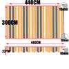 Tewango Custom Outdoor Awning Waterproof Fabric Store Curtain Balcony Canopy Cover UV Block Sunscreen Rain Tarp Strip Cloth