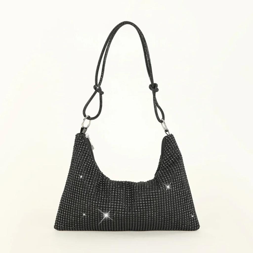 Fashion Evening Clutch Bag Shiny Crystal Female Dinner Party Wedding Purses Handbag Designer Shoulder Underarm Bags