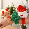 Creative Luminous Santa Claus & Snowman Children's Snap Bracelet - Perfect Christmas Gift