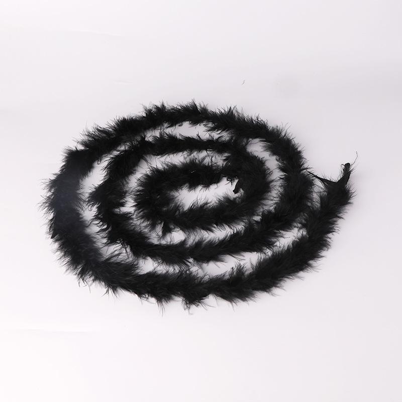 Feather Fleece 2 Meters Turkey Fleece Feather Strip, Flat Fleece Strip, Cartoon Wedding Feather Strip
