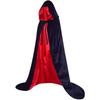 European and American Style Black and Red Color-block Cape, Halloween Costume, Unisex Adult Stage Performance Outfit, Mage or Warrior Robe