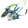 Les Trésors De Lily [M1809] - Silver Turquoise 'Altai' Designer Necklace