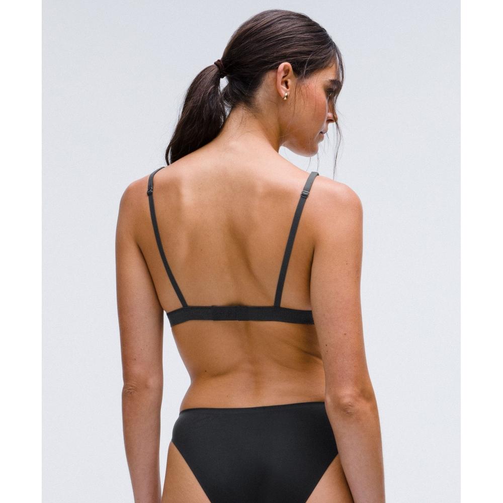 Lululemon WunDermost UltrA Soft Nulu TriAngle BrAlette  A D Cups blAck