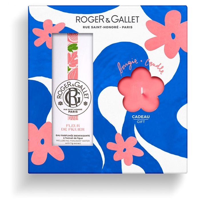 Roger & Gallet Fleur de Figuier Coffret Eau Parfumée 100 ml + Bougie Parfumée 85 g Offerte