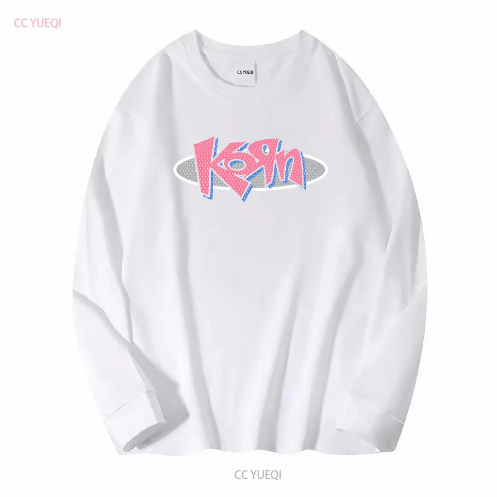 Vintage lata 90. Koszulka zespołu Nu Metal Korn Giant Metka Rozmiar XL 1996 Czarny vintage Wypłukana Wygodna męska moda Rozciągliwy Casual