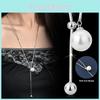 Elegant Long Pearl Necklace For Women In Titanium Steel With Geometric Design Ideal For Fall And Winter Fashion