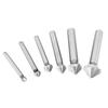 6pcs HSS Full Ground Chamfering End Mill Bits 90 Degree Angle 3 Flute Chamfer Bit  Woodworking Use