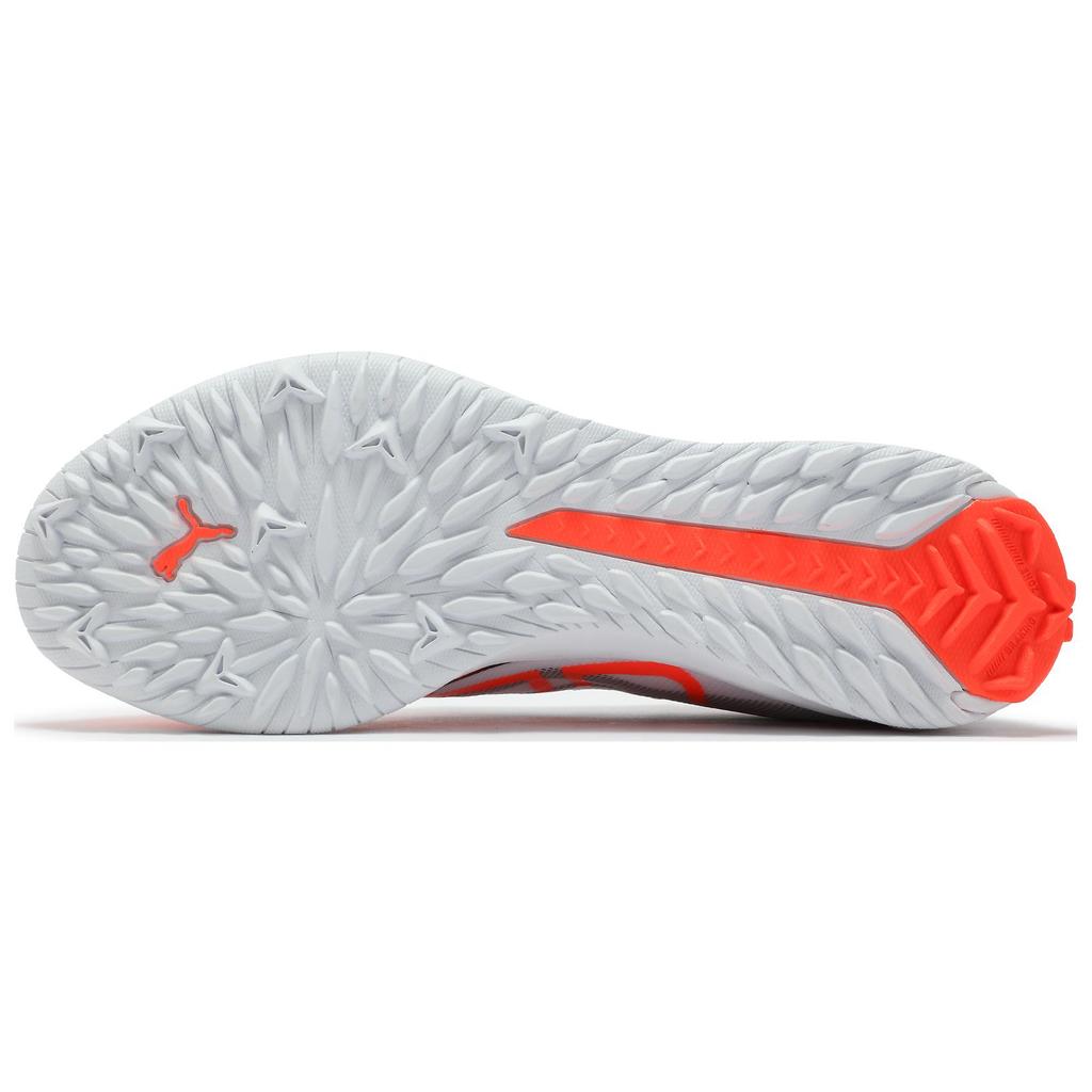 Puma Ultra 5 Match Comfortable Versatile TT (Rubber Studs) Durable Soccer Shoes Unisex Soccer Shoes White Black Red 108351-01