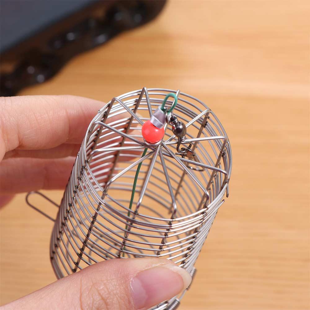 Container Fishing Accessories Fishing Bait Cage Fishing Lure Cage Bait Feeder Feeding Trap Basket