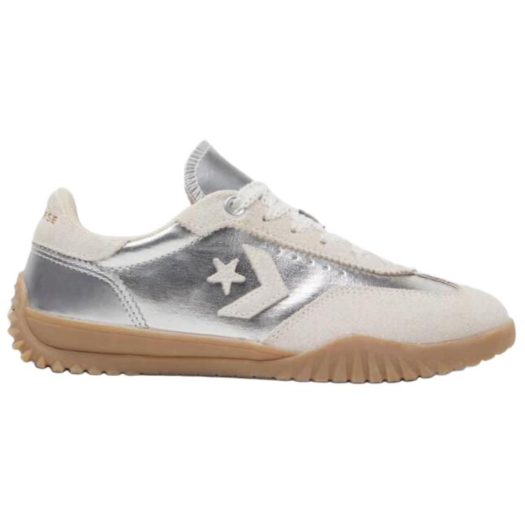 Converse Unisex tenisky Run Star Trainer Metallic Canvas Stříbrné Matně stříbrné Vintage bílé A15189C
