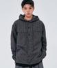 SOMEPLACE MAN Cross Semi-Overfit Check Big Pocket Cotton Hoodie [Brown]