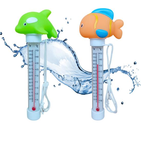 Floating Swimming Pool Thermometer Cartoon Animal Shape Water Thermometer for Pools Spas Aquariums Easy Read Pond Thermometer