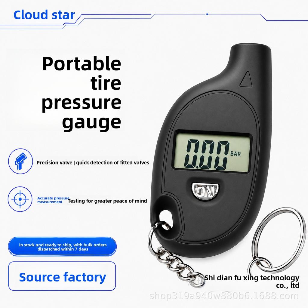 Tire Pressure Meter Auto Tire Digital Display Mini High Precision Tire Pressure Meter