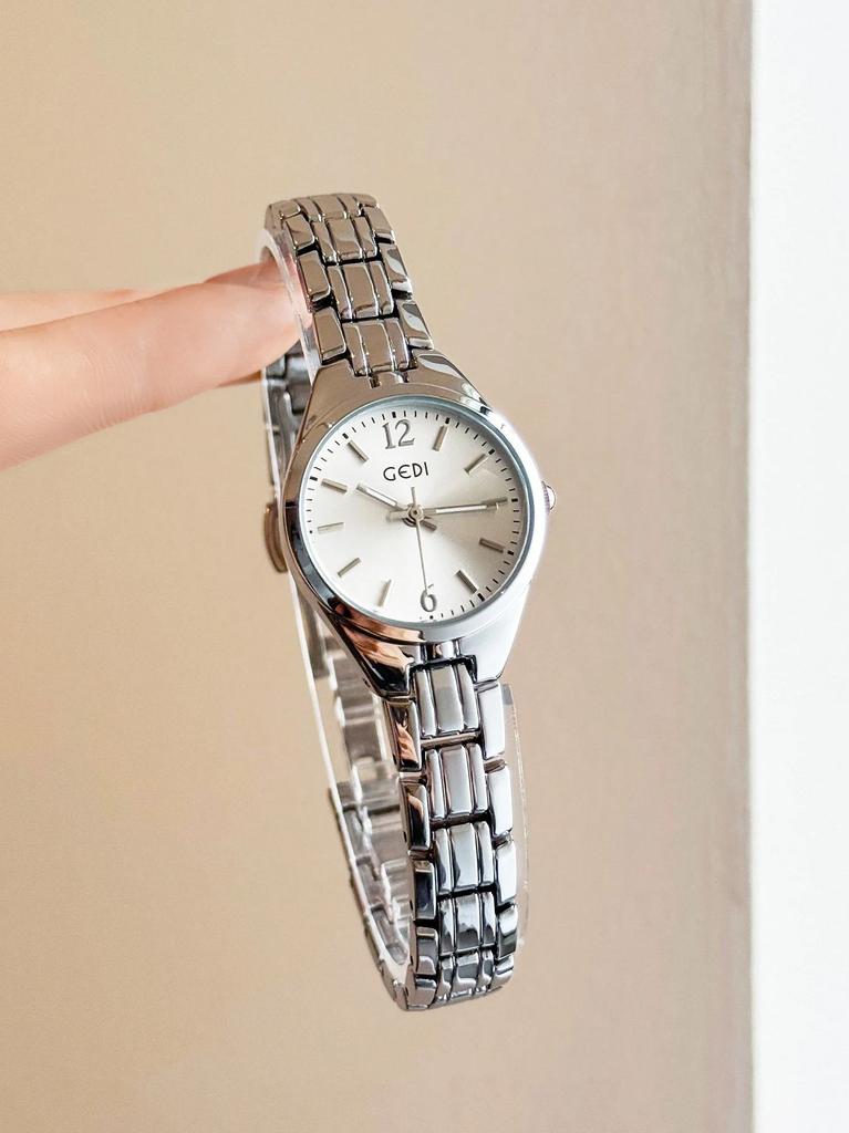 Affordable Luxury Watches for Women, Fashionable Bracelet Watch, Water-resistant Stainless Steel Quartz Women' Wristwatch, Gifts