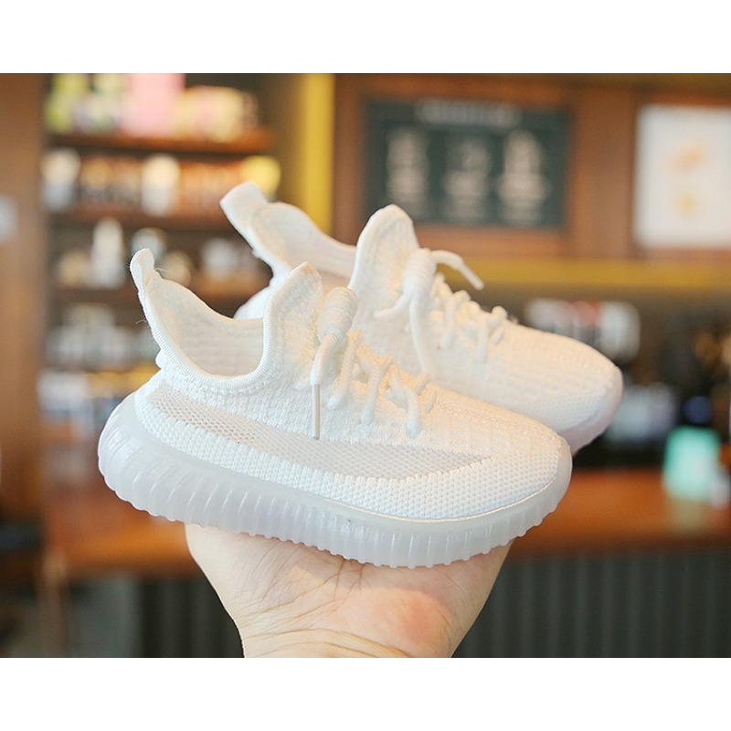 

Children s Sports Shoes - Spring/Autumn Collection, New Arrival Casual Mesh Shoes for Boys and Girls, Breathable White Sneakers for Toddlers 24