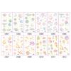 6Pcs/set Kids Space Themed Temporary Tattoos Fantasy Planet Designs Fun Preschool Party Favors Stickers