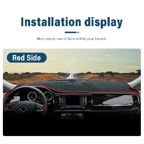 For Skoda Kodiaq 2016 2017 2018 2019 2020 2021 2022 Car Dashboard Sunshade Mat Anti-Glare Pad Heat Insulation Non-Slip Cover
