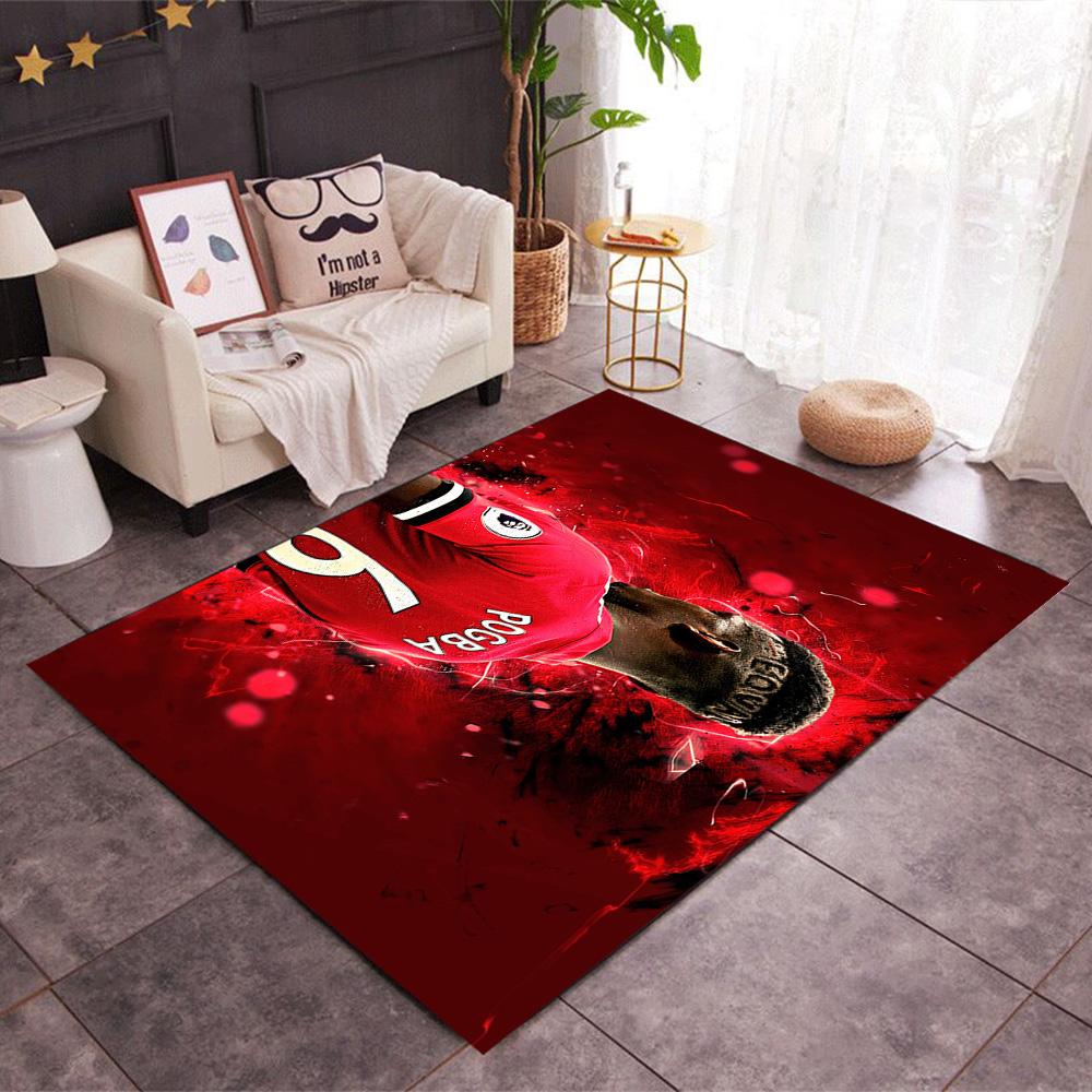 Pogba's Jersey Area Rug Design for Game Room Playrooms Dormitory Entryway Anti-slip Rug Office home decor Gift for Festivals