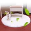 30/35/40/45 cm rotondo semplice soffice tappeto imbottito tappeto camera da letto stuoia decorazione per la casa
