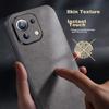 Xiaomi 11 Youth Edition Phone Case, 11 Lite Shockproof Camera Full Protection Soft, Simple Silicone Outer Case, WoAnd Leather Case, Black