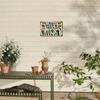 Iron Wall Art Apple Farmhouse Decorative Basket Rustic Home Storage